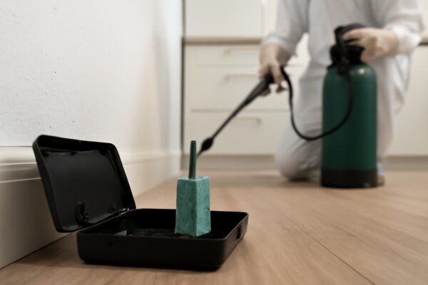 مبيدات مكافحة الفئران داخل منزل بواسطة فريق مكافحة الحشرات