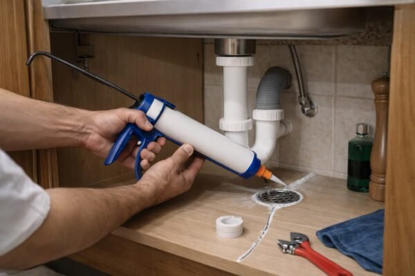 سد فراغات أسفل حوض المطبخ بالكويت