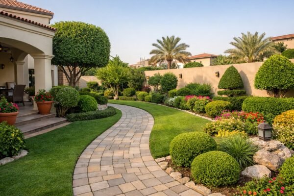 حديقة منزلية مرتبة تقلل تجمع العناكب