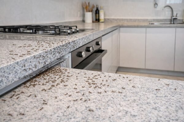 انتشار النمل داخل مطبخ في قرطبة