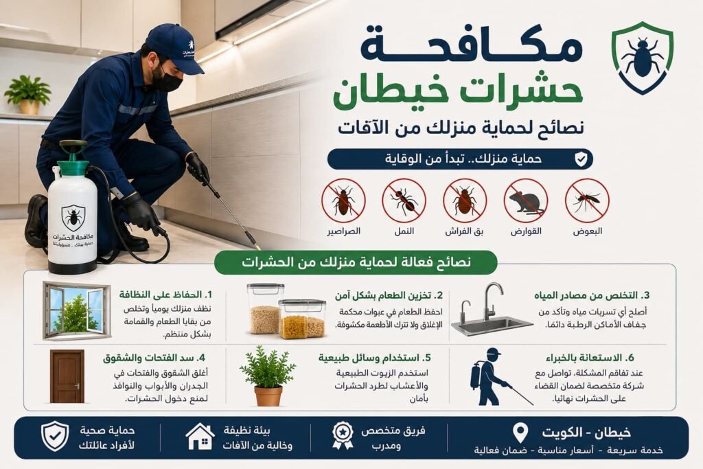 مكافحة حشرات خيطان لحماية المنازل