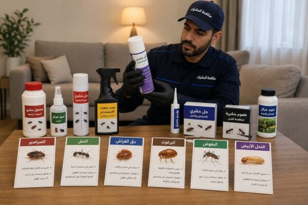اختيار المبيد المناسب للحشرات